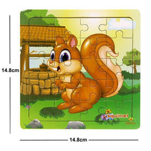 Load image into Gallery viewer, 38 Style Cartoon Wooden Puzzle Children Animal/ Vehicle Toy For  2-6 Year Baby Early Educational Toys for Kids

