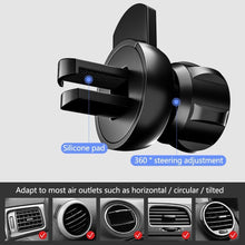 Load image into Gallery viewer, Gravity Car 360 Degrees Rotation Black Phone Holder GPS Stand Car Air Vent Clip Mount Universal Safe Phone Holders
