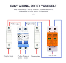Load image into Gallery viewer, TOMZN SPD DC 1000V 800V 600V 500V 20KA~40KA House Surge Protector Protective Low-voltage Arrester Device
