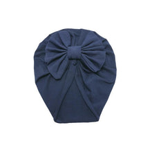 Load image into Gallery viewer, Luxury Modern Baby Headband Hat Bowknot Print Cotton Stretchy Turban Headband Infant Head Wrap Beanie Hat  For Babies and Kids
