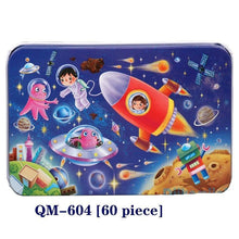 将图片加载到图库查看器，New 60 Pieces Wooden Puzzle Kids Toy Cartoon Animal Wooden Puzzles Child Early Educational Learning Toys for Christmas Gift
