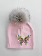 Load image into Gallery viewer, Fashion Baby Cap With Butterfly Toddlers Infant Bonnet Baby Hat For Boys and Girls Travel Hat Cap
