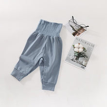 将图片加载到图库查看器，Modern New Newborn Pants For Four Seasons With High Waist Pants Baby 100% Cotton Soft Girl Pants And Baby Boy Trousers Pants 0-24M For Kids
