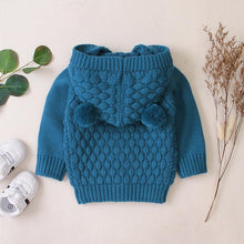 将图片加载到图库查看器，Autumn Infant Hooded Knitting Outwear coat / Jacket For Newborn Baby Boys GirlIn Modern New Elegant Design
