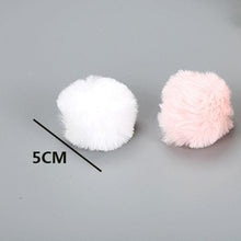 Load image into Gallery viewer, Cat Toys Cute Funny Stretch Plush Ball Cat Training Educational Toy Color Grinding Claw Filled Cotton Rabbit Fur Ball Cat Toys Soft Plush Scratching Balls Interactive Toys for Indoor Cats Kitten
