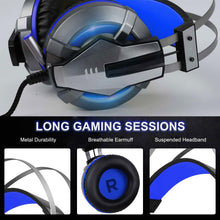 Load image into Gallery viewer, NEW Trend  Gaming Headset Gamer Ear Wired Headphones for Smartphone/PS4/PC/Xbox with Retractable Rotate Microphone and LED Light

