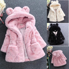 Load image into Gallery viewer, Winter Baby Girls Clothes Coat Fleece Show Jacket Warm Snowsuit 1-7Y Baby Hooded Jacket Children's Outerwear In Modern Elegant Design
