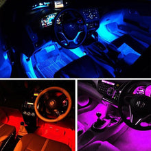 Load image into Gallery viewer, Lights LED Car Strip Lights with Two-Line Waterproof Design RGB LED Strip Light With USB Wireless Remote Music Control Multiple Modes For Auto Car
