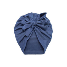 Load image into Gallery viewer, Luxury Modern Baby Headband Hat Bowknot Print Cotton Stretchy Turban Headband Infant Head Wrap Beanie Hat  For Babies and Kids
