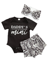 将图片加载到图库查看器，Newborn Infant Baby Girls Clothes Sets Shorts Sleeve Romper Tops , Shorts , Headband InElegant Modern Design For Daddys Girl
