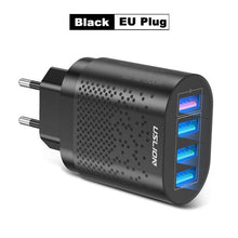 将图片加载到图库查看器，Portable USB Charger 3A Quick Charge 3.0 Mobile Phone Charger 4 Port 48W Fast Wall Chargers
