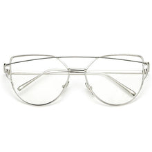 Load image into Gallery viewer, NEW  Stevvex Designer Cat eye Sunglasses For Women and Ladies in Vintage Metal Reflective Glasse Mirror Retro Oculos De Sol Gafas Style With UV 400 Protection
