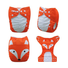 将图片加载到图库查看器，ModernLuxury Printed Baby Cloth Diaper Reusable Cloth Nappy Snap Adjustable Pocket Diaper Nappies For Baby Kids
