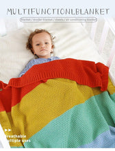 将图片加载到图库查看器，Baby Blankets Knitted Swaddle Wrap Envelopes for Stroller Bedding Blankets for Infants Soft Warm Sleep Covers Blanket for Kids
