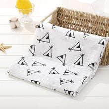 Load image into Gallery viewer, Muslin Cotton Diaper Baby Blankets Newborn Swaddle Blanket Infant Multi Purpose Bath Towel
