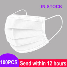Load image into Gallery viewer, 3-Layer Disposable Mouth Mask – Anti-Dust Face Mask with Ear Loops
