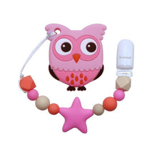 将图片加载到图库查看器，Baby Teething Lovely Koala Owl Horse Cookies Baby Teether Molar Toy Gift Raccoon Food Grade Silicone Beads For Kids and Baby
