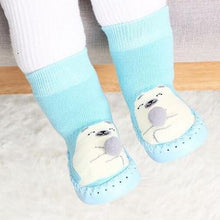 Load image into Gallery viewer, Indoor Sock Shoes Newborn Flexible Baby Soft Socks Winter Cotton Baby Girl Warm Sock With Rubber Soles
