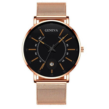 Load image into Gallery viewer, Men Watches Luxury Fashion Mens Business Watch Ultra Thin Stainless Steel Mesh Belt Quartz Wrist Watch For Men's and Boys
