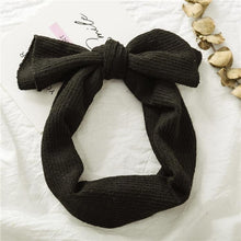 将图片加载到图库查看器，Luxury Modern Designer Baby Headband Girl Knitted Hair Accessories Toddler Knotted Turban Newborn Hair Bows Headwrap
