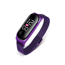 将图片加载到图库查看器，STEVVEX Men's Business Electronic Watch Simple Luxury Steel Belt Folding Buckle Sports Digital Watch For Men and woman
