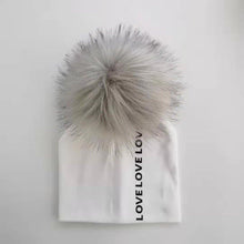 将图片加载到图库查看器，Newborn Kids Cotton Hats Cap With Pom Children's Hat Boy Accessories Toddler Caps
