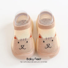 将图片加载到图库查看器，Baby Shoes First Shoes Toddler First Walkers Boy Soft Sole Rubber Outdoor Baby Shoes Cute Animal Baby Anti-slip Booties
