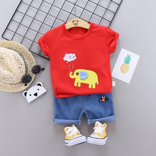 Load image into Gallery viewer, Fashion Infant  Clothing Set for Boys and Girls Cute Summer Casual Clothes Set  Top+Shorts Kids Clothes Summer Edition T shirt and Pants Set
