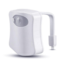 Load image into Gallery viewer, LED Toilet Night Light Motion Sensor WC Light  In 8 Colors Changeable Lamp
