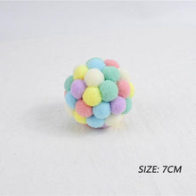 Load image into Gallery viewer, Fashion New Plush Pet Toy Cat and Dog Self-Hey Funny Cat Bite-Resistant Toy Ball Cute Funny Interactive Toy Balls For Cats Multicolor Toy Balls For Cat
