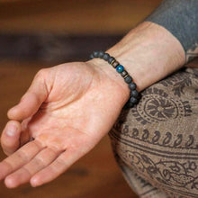 Load image into Gallery viewer, Lava Stone Men Wrist  Bracelet Natural Moonstone Bead Tibetan  Chakra Diffuser Bracelets For Men Jewelry Cool Gifts
