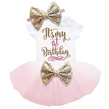 Load image into Gallery viewer, Modern Unicorn Party Girls Tutu Dress Toddler Kids Clothes Baby 1st Birthday Outfits For Girls
