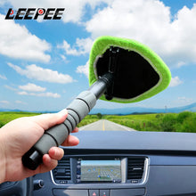 Load image into Gallery viewer, Window Scraping Mist Eliminator Microfiber Car Window Cleaner Telescopic Window Glass Cleaner Car Windshield Cleaning Brush
