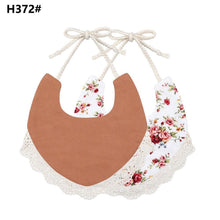 Load image into Gallery viewer, Handmade Luxury Floral Baby Bib Accessories Burp Cloths Newborn Baby Boy Girl Kids Cartoon Bibs 100% Cotton Linen Waterproof Saliva Bib For Kids
