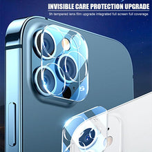 将图片加载到图库查看器，5Pcs Full Cover Protective Glass for Iphone 11 12 13 Pro XS Max Camera Protector for Iphone X 11pro Max 12 13 Mini 14 Pro Max Back Camera Protector Case Friendly Easy Installation Camera Lens Protector
