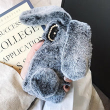Load image into Gallery viewer, Comfortable Bunny Funny Women Phone Cover For iPhone 12 mini 11 Pro Max Hairy Cute Rabbit Animal Case For iPhone XS MAX XR Soft Lightweight Phone Cover Girl Gifts
