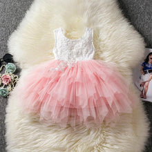 将图片加载到图库查看器，Luxury Toddler Girl Baby Clothing Dresses For 1 Year Birthday Christening Lace Girls Tulle  Infant Party Cake Smash Outfit Dress for Girls 1-6 Years
