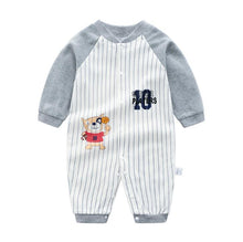 Load image into Gallery viewer, Modern Printed Jumpsuits Gentleman Autumn Long Sleeves Rompers Cotton Baby Clothes for Boys and Girls Outfits Style
