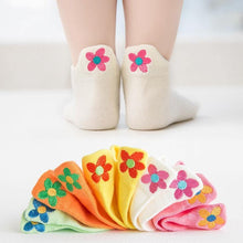 将图片加载到图库查看器，5Pairs Cartoon Embroider Multicolor Summer Spring Newborn Boy Kids Baby Girls Breathable Socks For Kids
