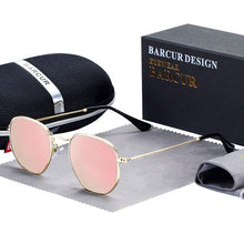 将图片加载到图库查看器，Classic Retro Luxury Reflective Sunglasses For Man And Woman Hexagon Sunglasses With Metal Luxury High Quality Frame Eyewear Sunglasses with UV400 Protection
