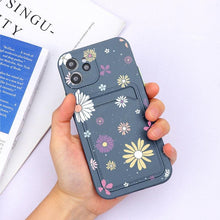 Load image into Gallery viewer, Soft Silicone Wallet Card Holder Phone Case For iPhone 11 mini Cases For iPhone 7 8 Cover Simple Silicone Protective Case For iPhone Girls Women Soft Slim Fit iPhone Case
