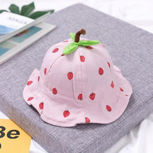 将图片加载到图库查看器，Baby Sun Hat Heart Print Baby Boy/Girl Hat Outdoor Kids Bucket Hat Children Hat Baby Beach Caps Beanie For Girls
