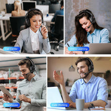 Load image into Gallery viewer, EKSA H6 Wireless Headphones Bluetooth 5.0 Headset with USB Dongle ENC Call Noise Cancelling Mic 30H Playtime For Office Computer
