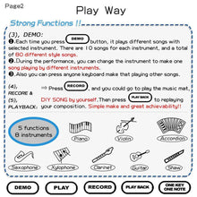 将图片加载到图库查看器，Electronic Musical Mat Carpets Keyboard Baby Piano Play Mat Toy Musical Instrument Music Toys Educational Toys Fro Kids
