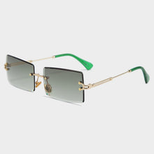 Load image into Gallery viewer, Fashion Rimless  Women Trendy Small Rectangle Sunglasses With High Quality metal frame And UV400 Protection
