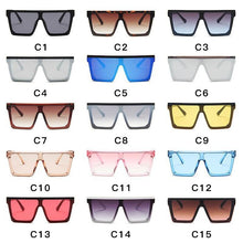 Load image into Gallery viewer, Retro Modern Elegant Square Sunglasses for Women and Lady With Big Frame Fashion Girls Sunglasses In Vintage Style With UV400 Protection
