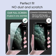 Load image into Gallery viewer, 3pcs Full Cover Protective Glass On For Iphone 11 12 13 14 Pro Max Screen Protector For Iphone X Xr Xs Max 7 8 6s Plus Se Glass Full Screen Protector Edge To Edge Full Screen Coverage

