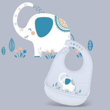 Load image into Gallery viewer, Adjustable Oil-proof  Food Grade Silicone Drool bib Soft And Comfortable Saliva Towel Lunch Baby Bib For Babies and Kids
