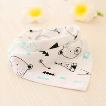 Load image into Gallery viewer, Baby Bibs Waterproof Triangle Cotton Cartoon Child Bibs Dribble Bibs Newborn Slabber Absorbent Cloth For Kids
