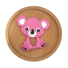 将图片加载到图库查看器，1pc Unique Baby Koala Silicone Teether Teething Chew Toy   Nursing Tool Pendant Food Grade Silicone
